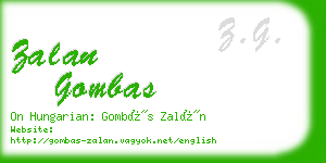 zalan gombas business card